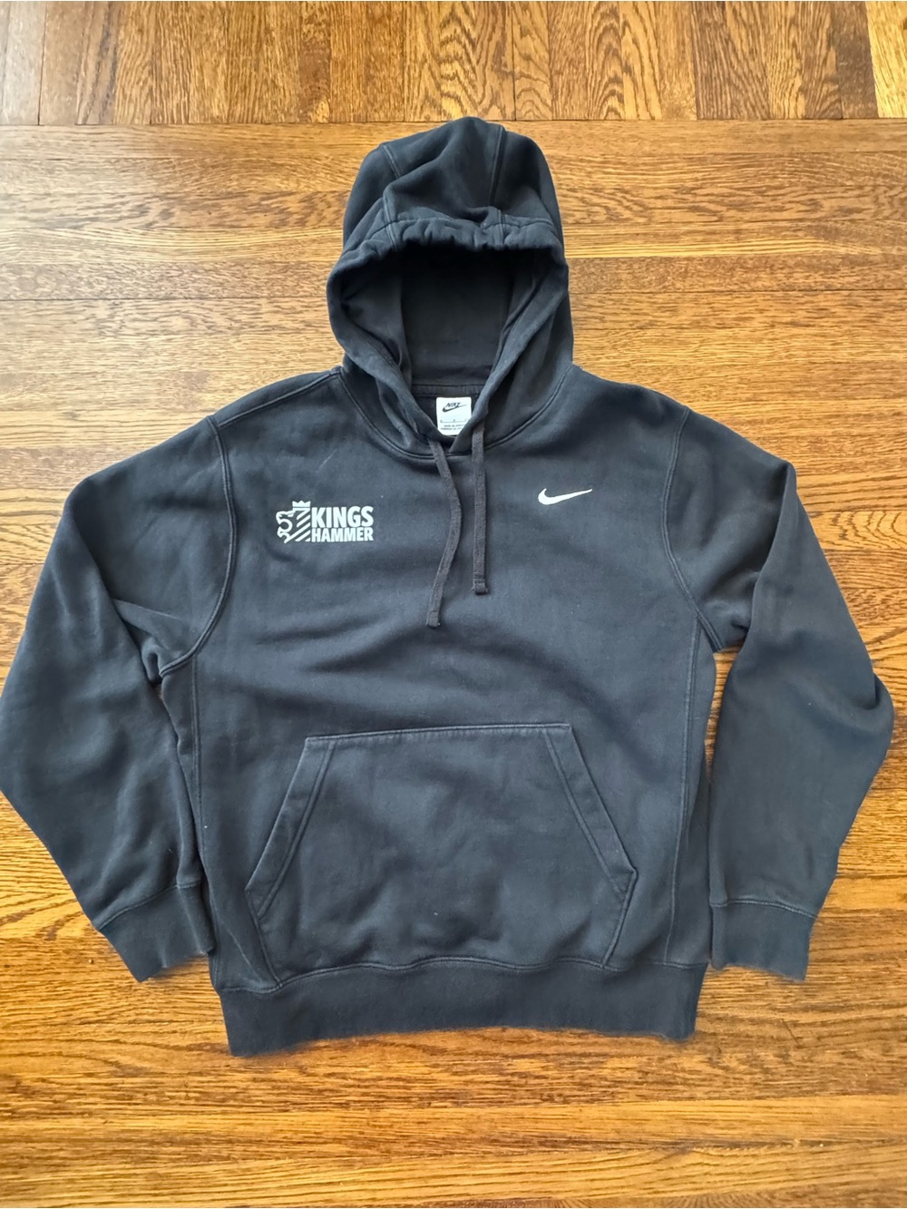 Nike (KINGS HAMMER) soccer Black Hoodie Sweatshirt with Kings Hammer